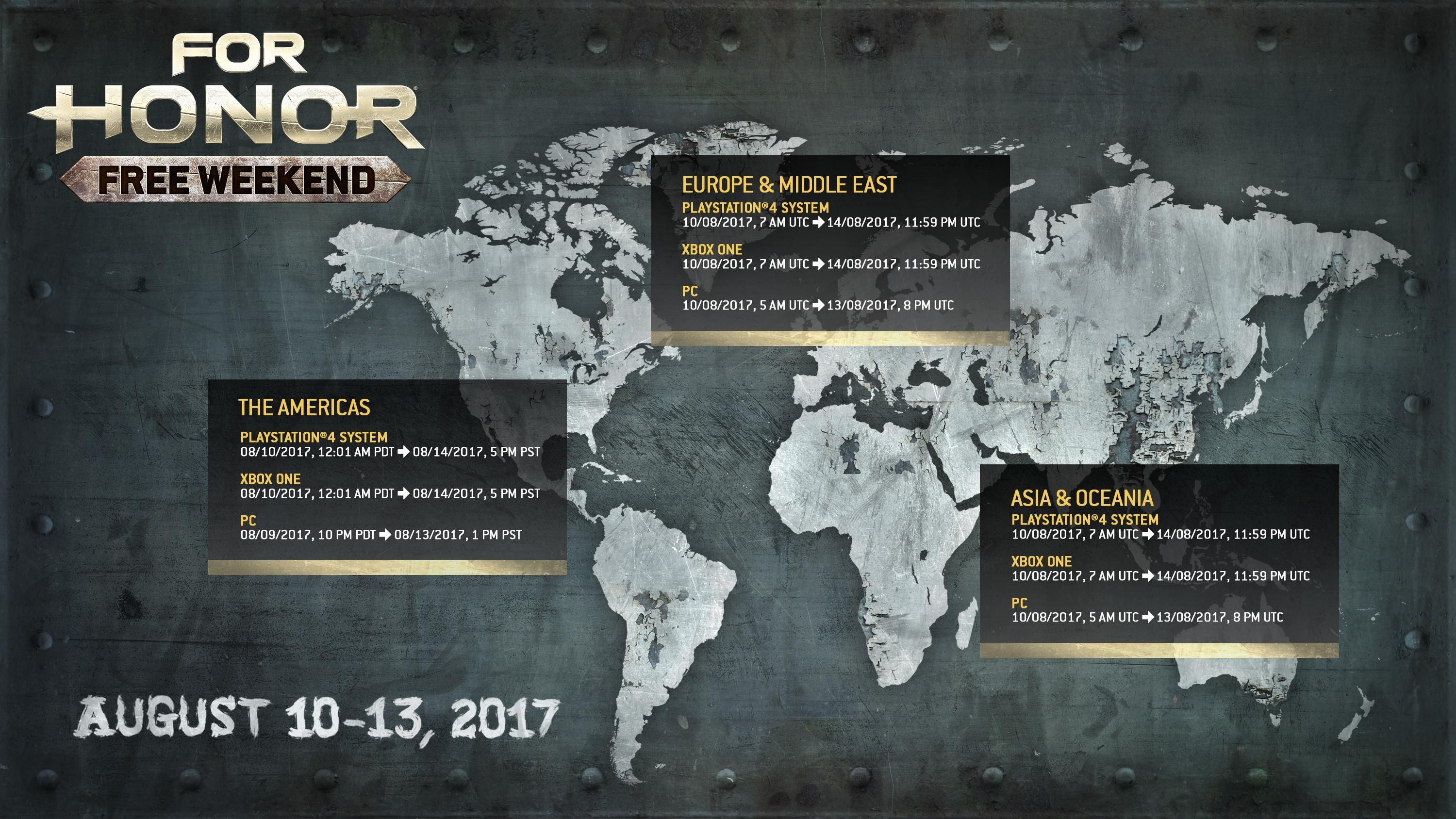 For Honor: Gratis-Wochenende vom 10. bis 13. August ...