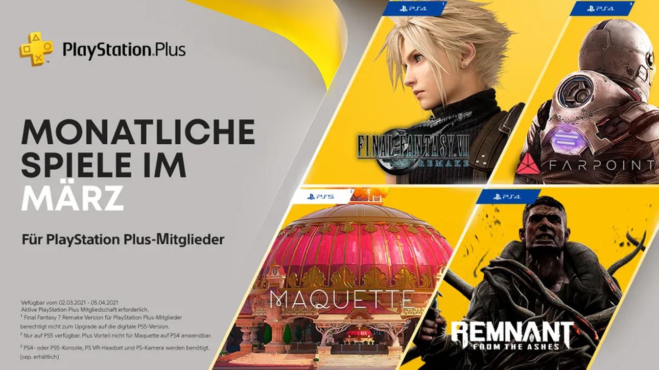PS-Plus-Spiele März 2021 PS-Plus-Spiele März 2021